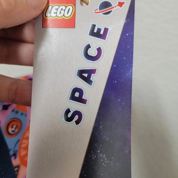 LEGO Space Explorers Backpack - Blue and Pink Nwt - Picture 3 of 7